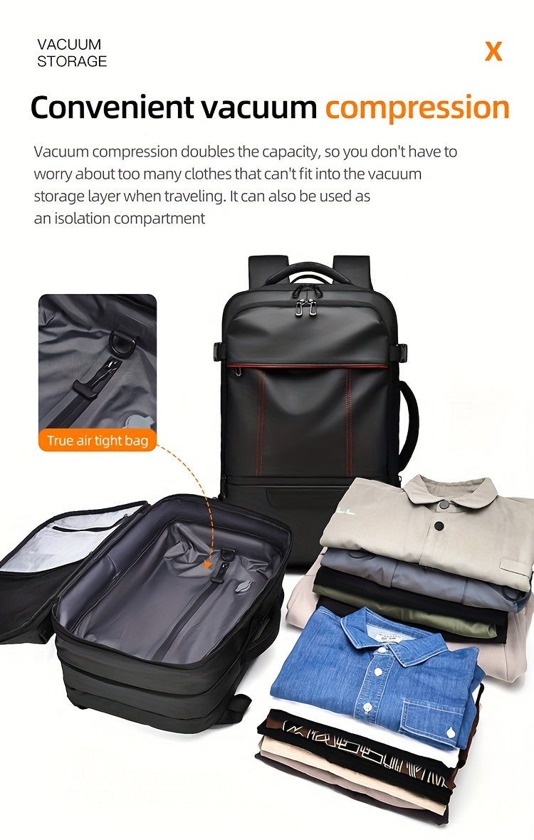 vacuum Stylish Backpack Is Perfect for Short Trips And Business Travel, airlines approved bag