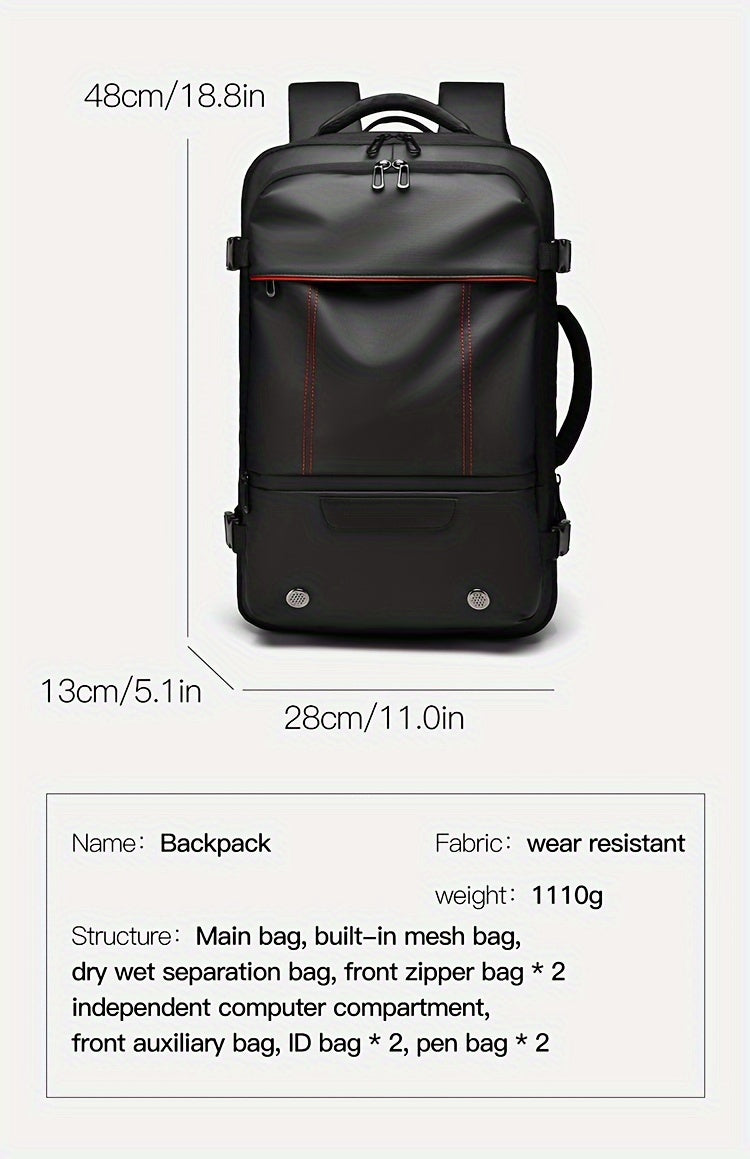 vacuum Stylish Backpack Is Perfect for Short Trips And Business Travel, airlines approved bag